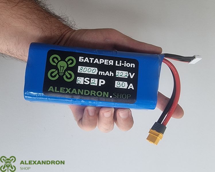 Акамулятор високострумовий 6S2P 8000 mAh 90A "горизонтальний" 9777997 фото
