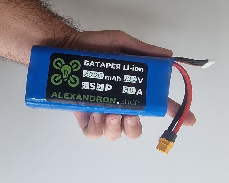 Акамулятор високострумовий 6S2P 8000 mAh 90A "горизонтальний" 9777997 фото