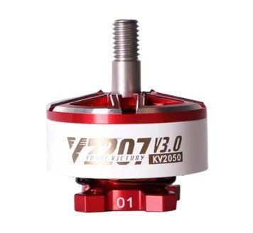 Двигун T-Motor Velox V2207 V3 Red+White 2050KV 5-6S для 5" FPV дрона 34574584568 фото