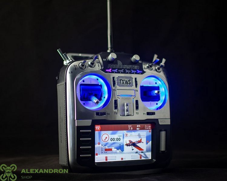 Підсвітка стіків LED моди на RadioMaster TX16S, Boxer, блакитна та біла FPV-007 фото