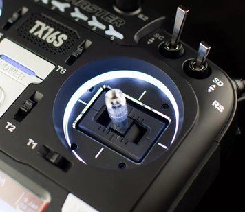 Підсвітка стіків LED моди на RadioMaster TX16S, Boxer, блакитна та біла FPV-007 фото