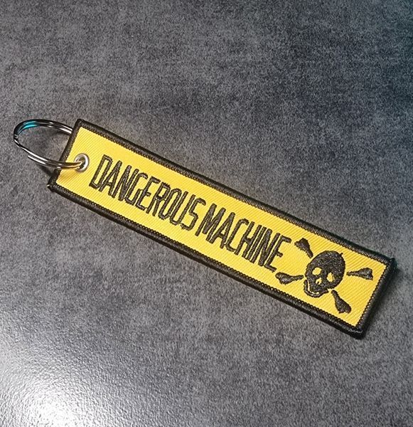 Брелок вишита стрічка для пілотів - Dangerous Mashine 754473472223531 фото