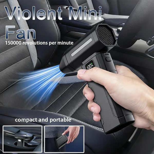 Акумуляторна безколекторна турбо-повітродувка X8 Brushless Turbo Fan (150 000 об/хв, 6000 мАг, 5 швидкостей) 37482824475 фото