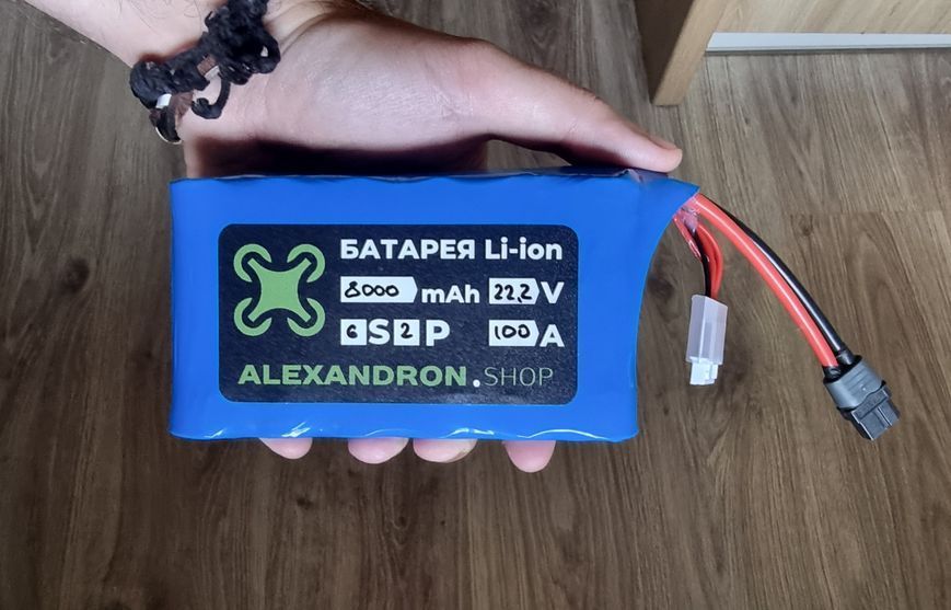 Акумулятор для FPV дрона 6S2P 8000mAh 100A FPV-239485798 фото