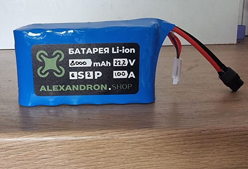 Акумулятор для FPV дрона 6S2P 8000mAh 100A FPV-239485798 фото