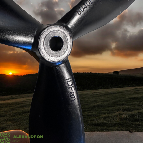 Пропелери IDFan 8040 8x4x3&nbsp;розмір 8 дюймів для &nbsp;FPV дронів, зроблено в Україні (комплект 4 шт) FPV-0033 фото