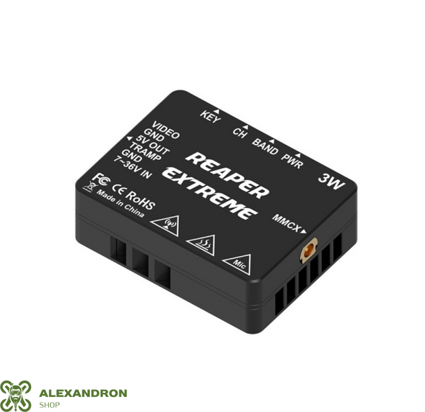 Відеопередавач VTX для дрона Foxeer Reaper Extreme V3 5.8G 3W 72CH FPV-3456873248 фото