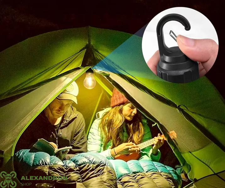 Автономна Led лампа з підзарядкою від USB та гачком 3468356867876788 фото