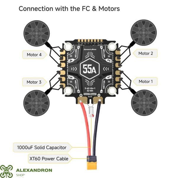 Новий SpeedyBee Stack Pro F405 V5 55A комплектація Delux FC&ESC 67959659 фото