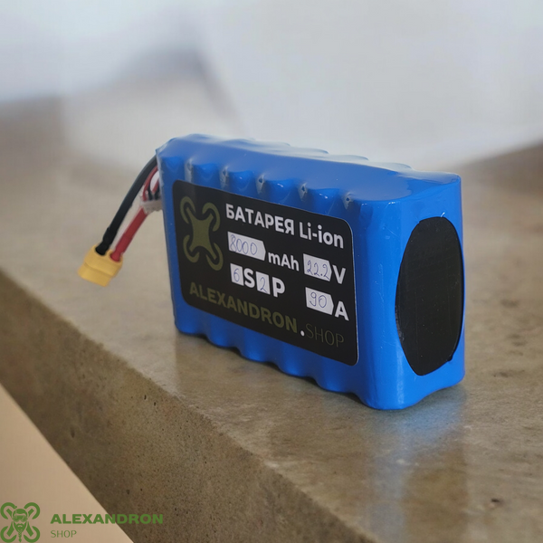6S2P 8000mAh 80А-90А 21700 Батарея на SAMSUNG 40T для FPV дрону FPV-0037 фото