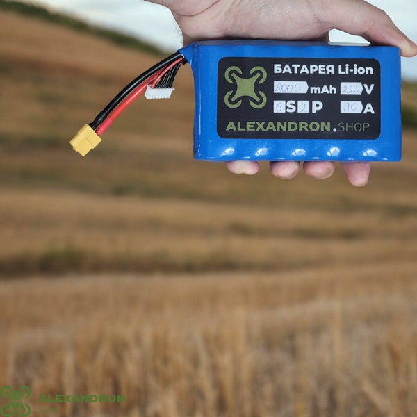 6S2P 8000mAh 80А-90А 21700 Батарея на SAMSUNG 40T для FPV дрону FPV-0037 фото