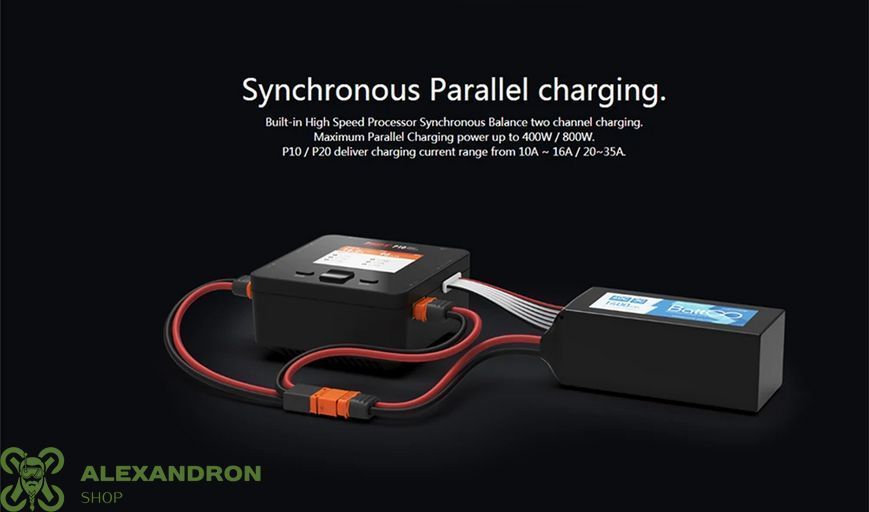 Зарядний пристрій ISDT P20 Dual Smart Charger 2x500W, 20A, 1-8S 3583956 фото