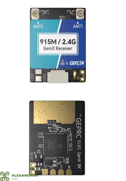 Двочастотний FPV приймач GEPRC ELRS 915M/2.4G Gemini Xrossband  789587095090005 фото