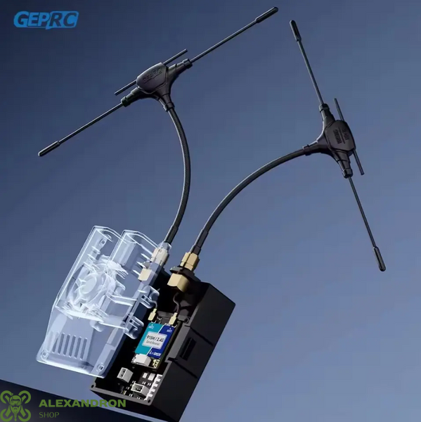 Двочастотний FPV приймач GEPRC ELRS 915M/2.4G Gemini Xrossband  789587095090005 фото