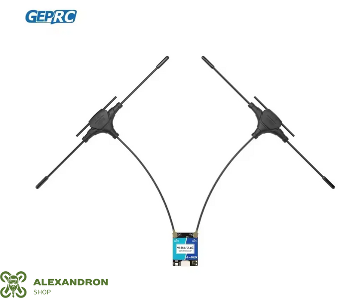Двочастотний FPV приймач GEPRC ELRS 915M/2.4G Gemini Xrossband  789587095090005 фото