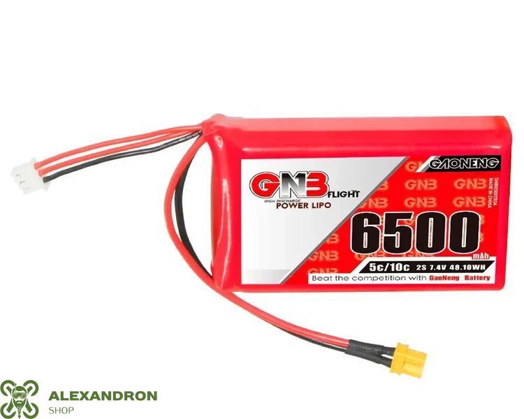 Батарея для FPV апаратури підвищеної ємності 6500mAh LiPO 2s 7.4V 19358043558946756 фото