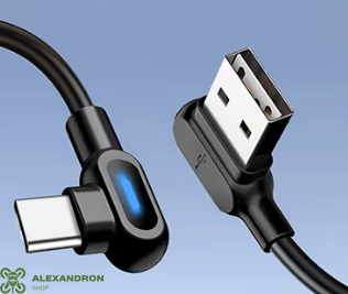 Шнур пружинка USB Type-A / USB Type-C, 1м, 6А 35236571257523544 фото