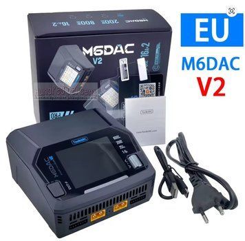 Зарядний пристрій ToolkitRC M6DAC V2 (1&ndash;6S) з вбудованим БЖ 456456456666 фото